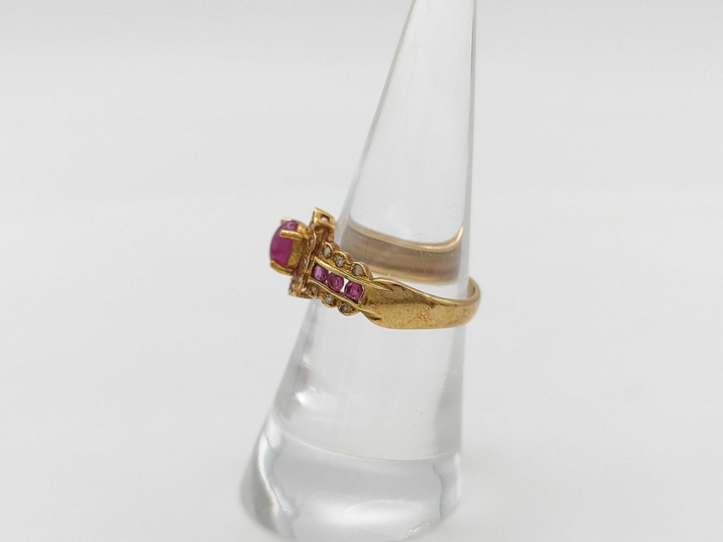 R1.00ct D0.12ct K18 3.6g Ring