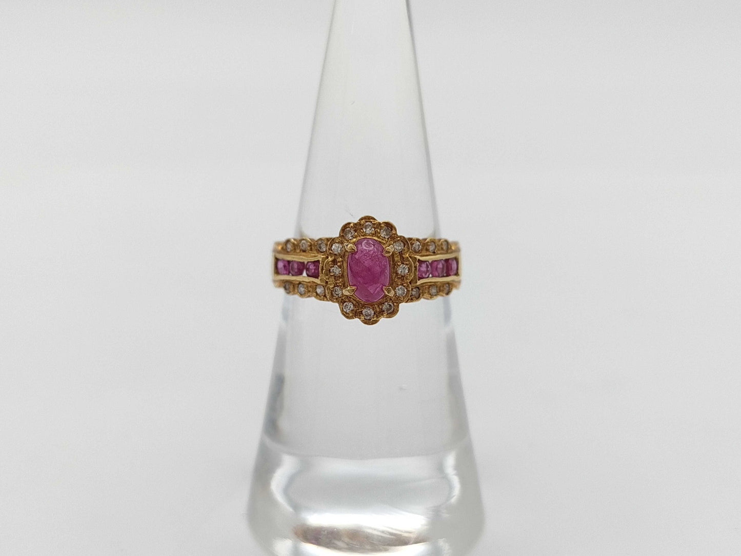 R1.00ct D0.12ct K18 3.6g Ring