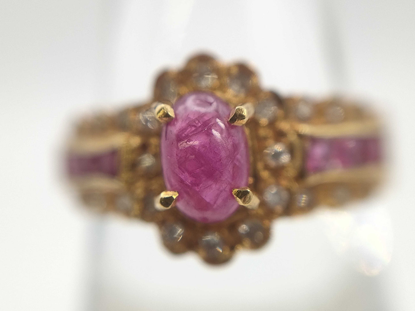 R1.00ct D0.12ct K18 3.6g Ring