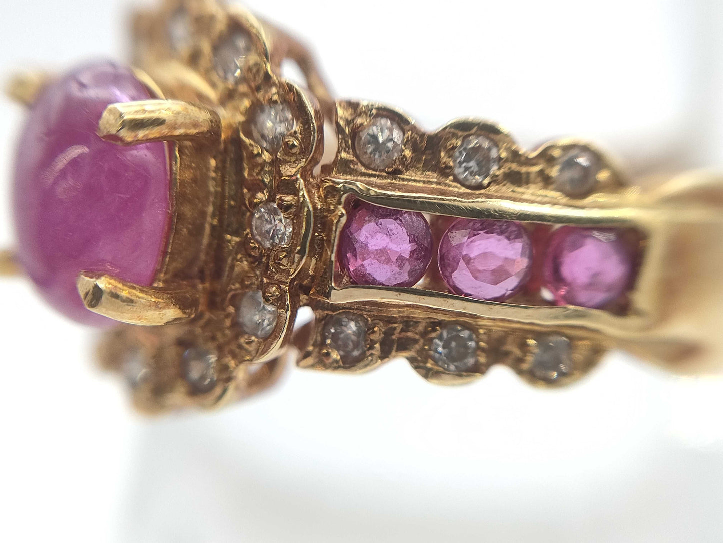 R1.00ct D0.12ct K18 3.6g Ring