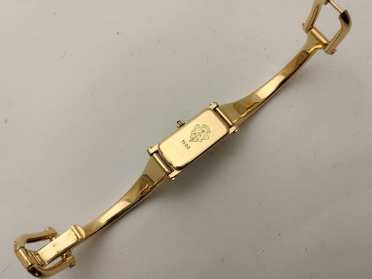 GUCCI 1500 L Black Dial Gold Women's Watch