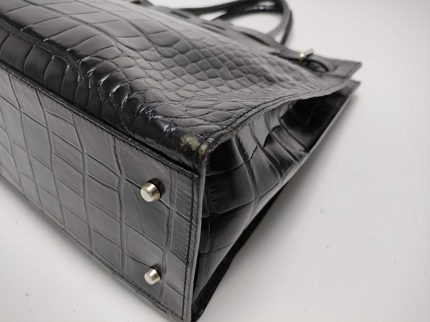 FURLA Embossed Crocodile Bag Handbag