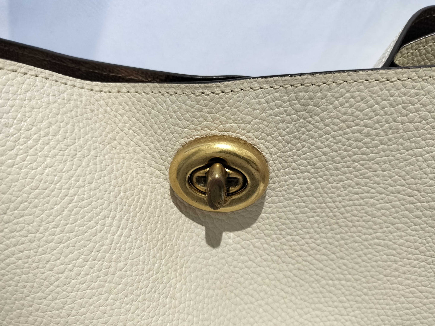 COACH 76365 2-Way Tote Bag Leather Shoulder Bag