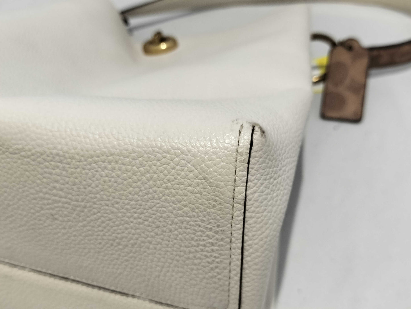 COACH 76365 2-Way Tote Bag Leather Shoulder Bag