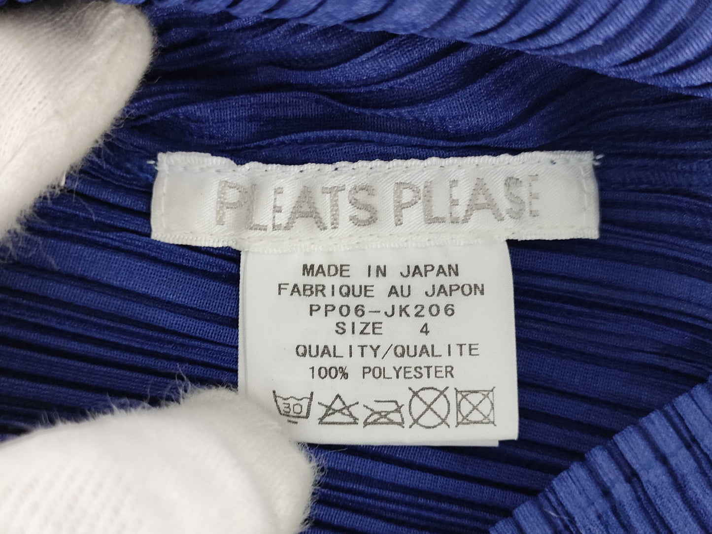 ISSEY MIYAKE Pleats Please / PP93-PE961 / Sleeveless / Design Top / Blue / Tag Included Top
