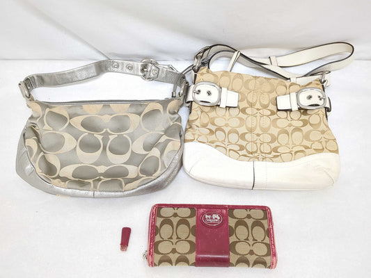 COACH Signature Bag/Wallet Signature Set Shoulder Bag