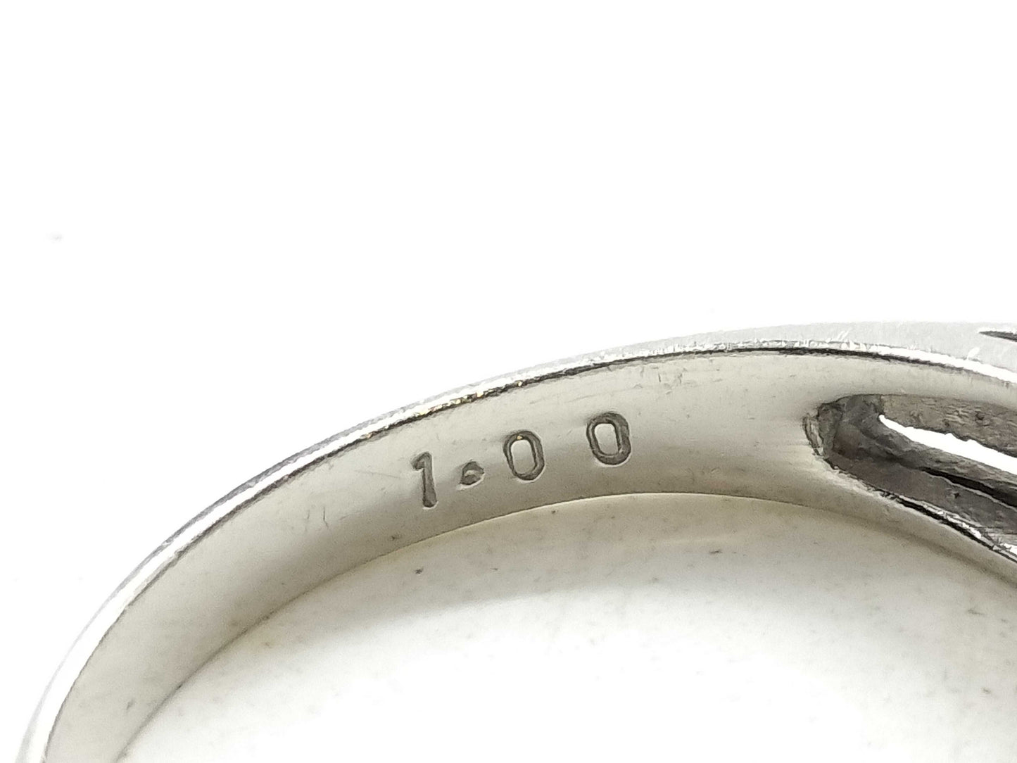 D1.00ct Pt900 4.2g Ring