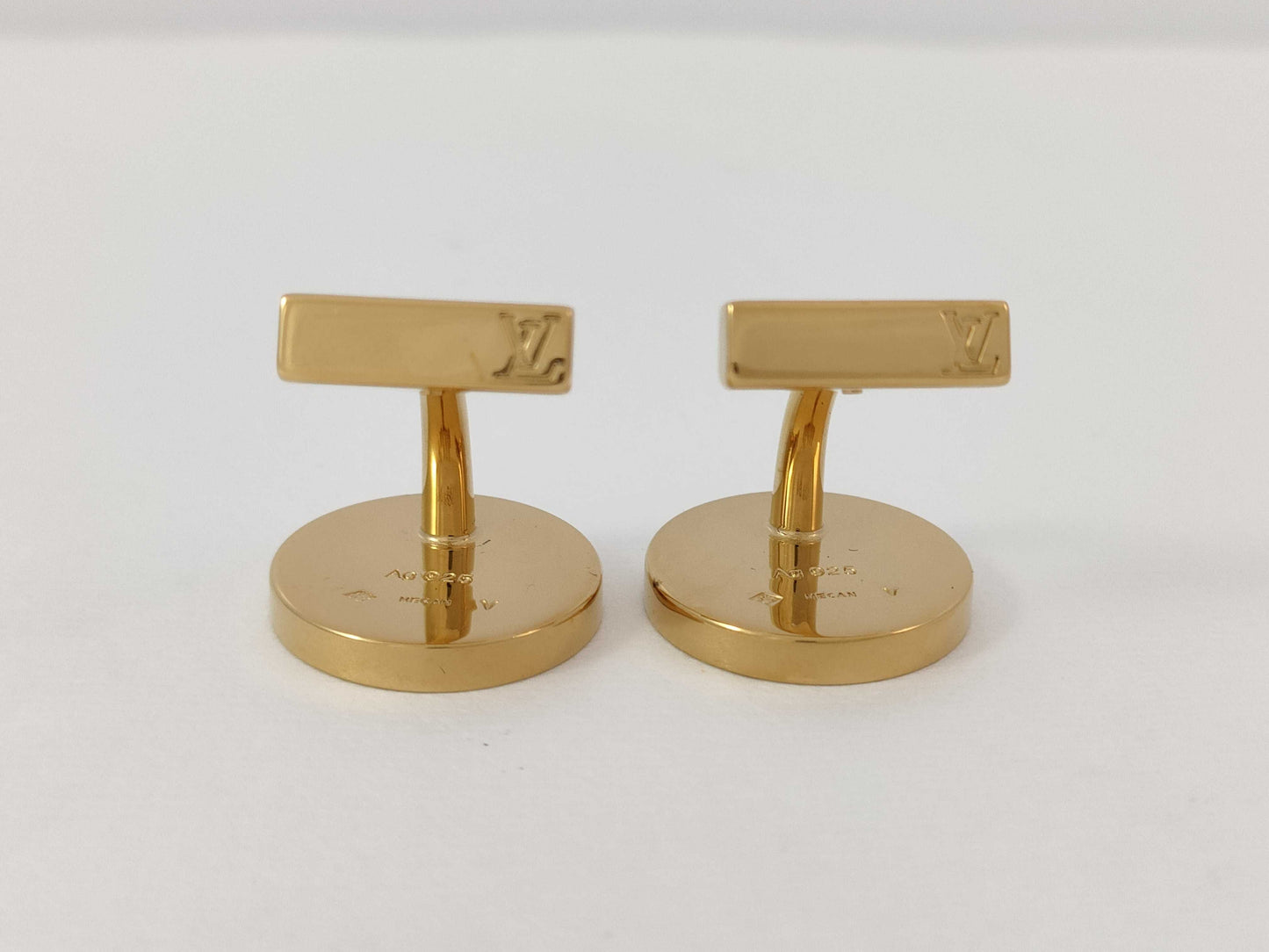 LOUIS VUITTON Bouton de Manchette Cufflinks 925 with Case