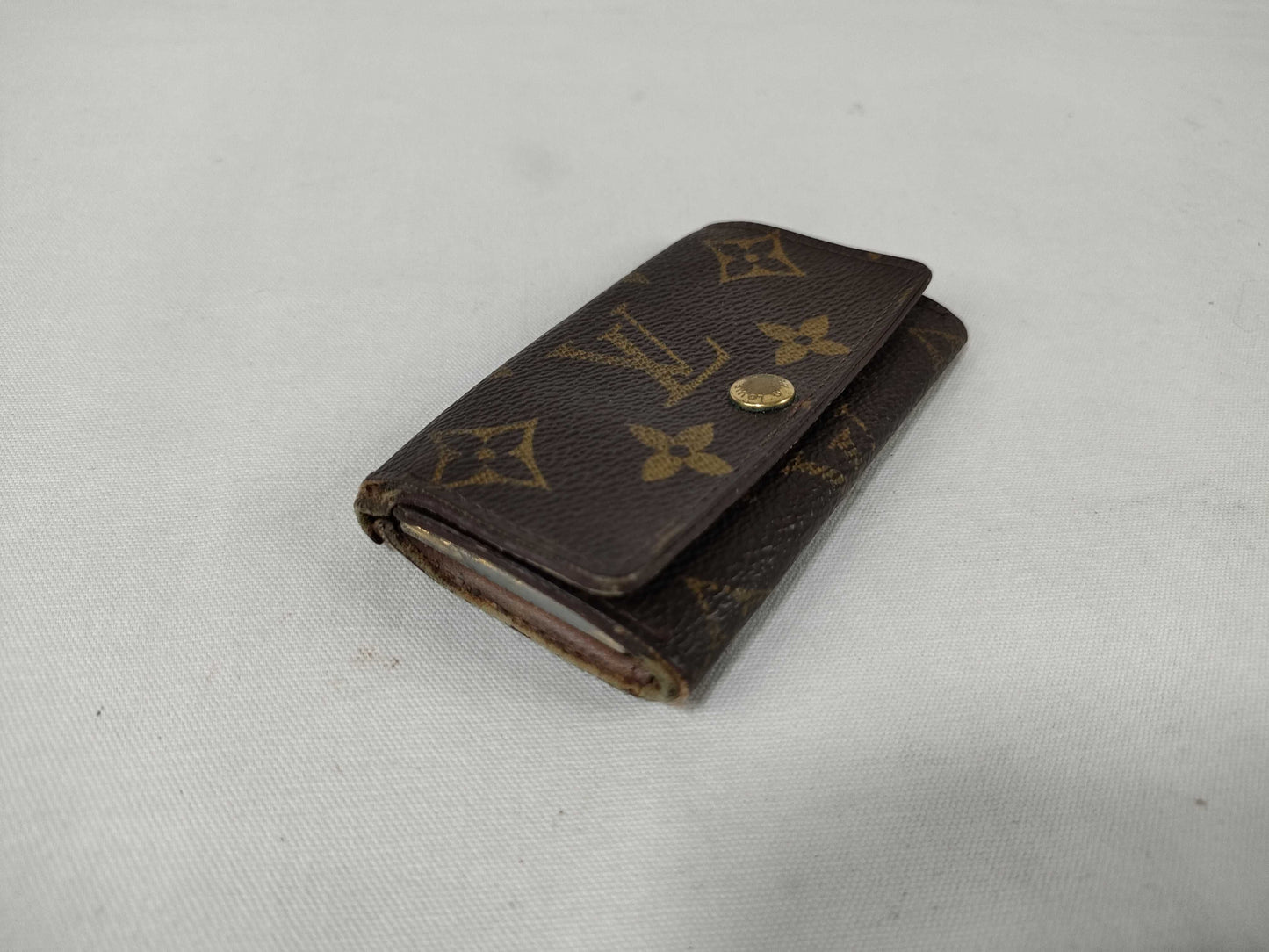 LOUIS VUITTON Monogram Monogram/Damier Azur Key Case Key Case/Key Holder