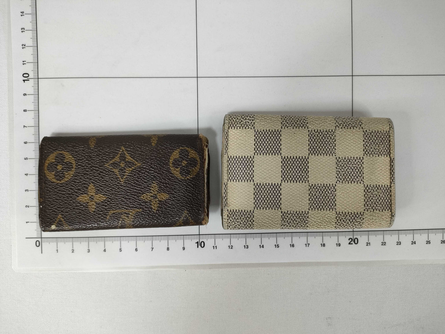 LOUIS VUITTON Monogram Monogram/Damier Azur Key Case Key Case/Key Holder