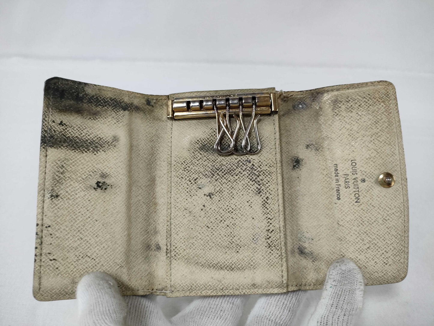 LOUIS VUITTON Monogram Monogram/Damier Azur Key Case Key Case/Key Holder