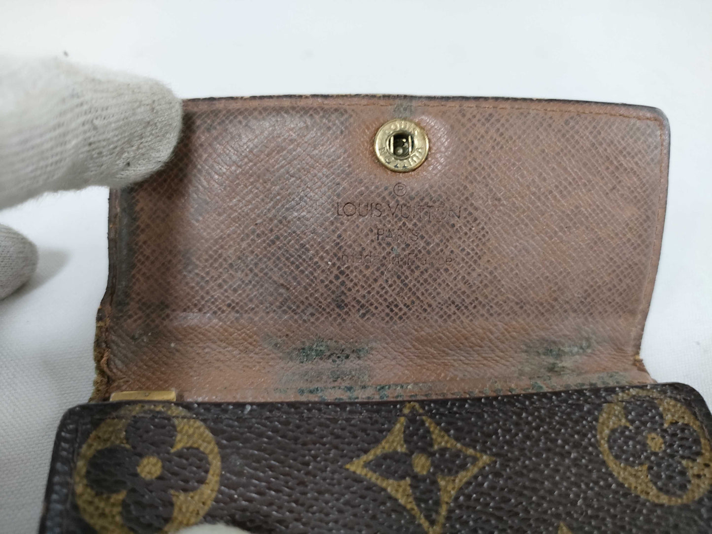 LOUIS VUITTON Monogram Monogram/Damier Azur Key Case Key Case/Key Holder