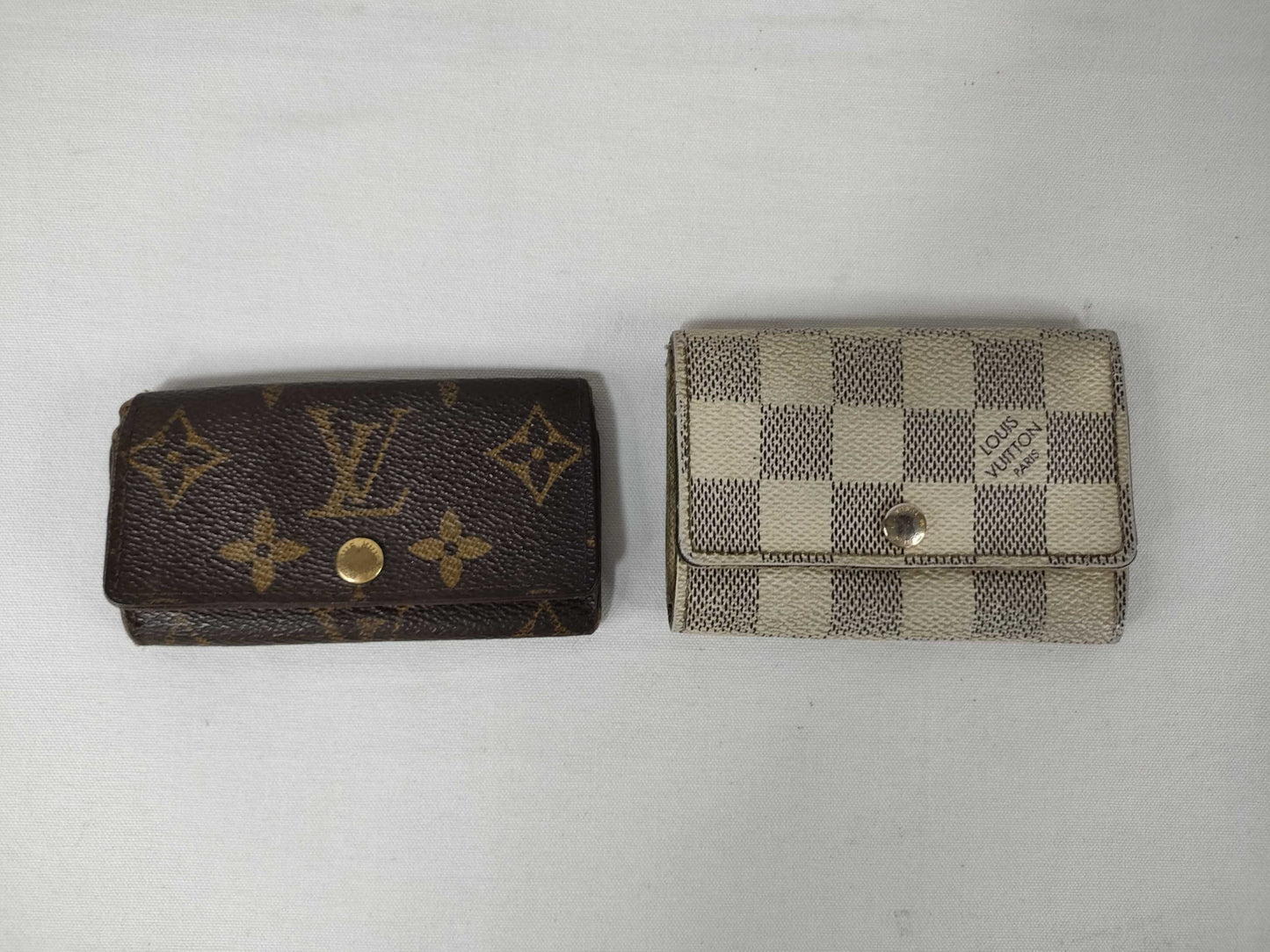 LOUIS VUITTON Monogram Monogram/Damier Azur Key Case Key Case/Key Holder