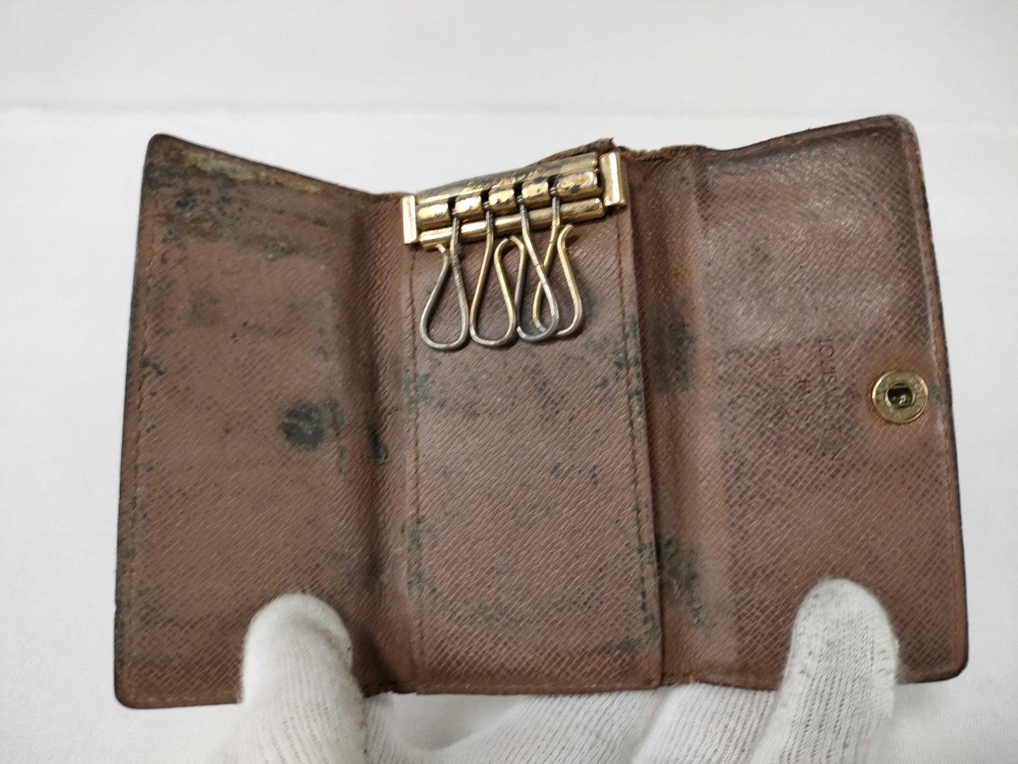 LOUIS VUITTON Monogram Monogram/Damier Azur Key Case Key Case/Key Holder