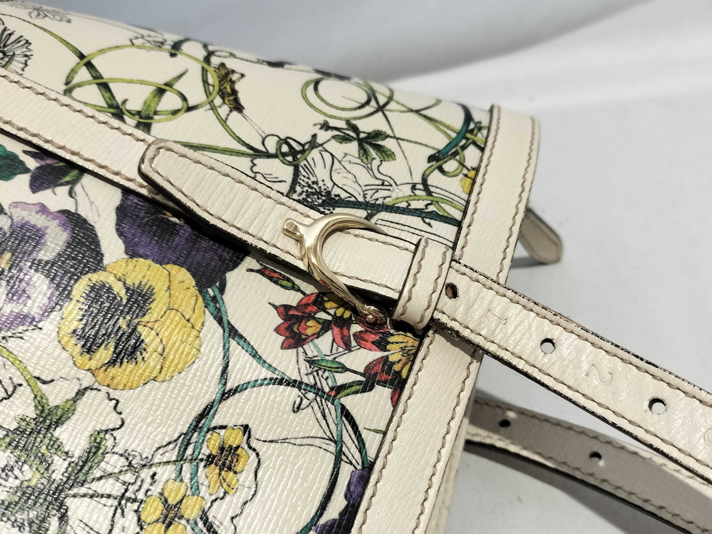 GUCCI 336776 Flower Tote Bag