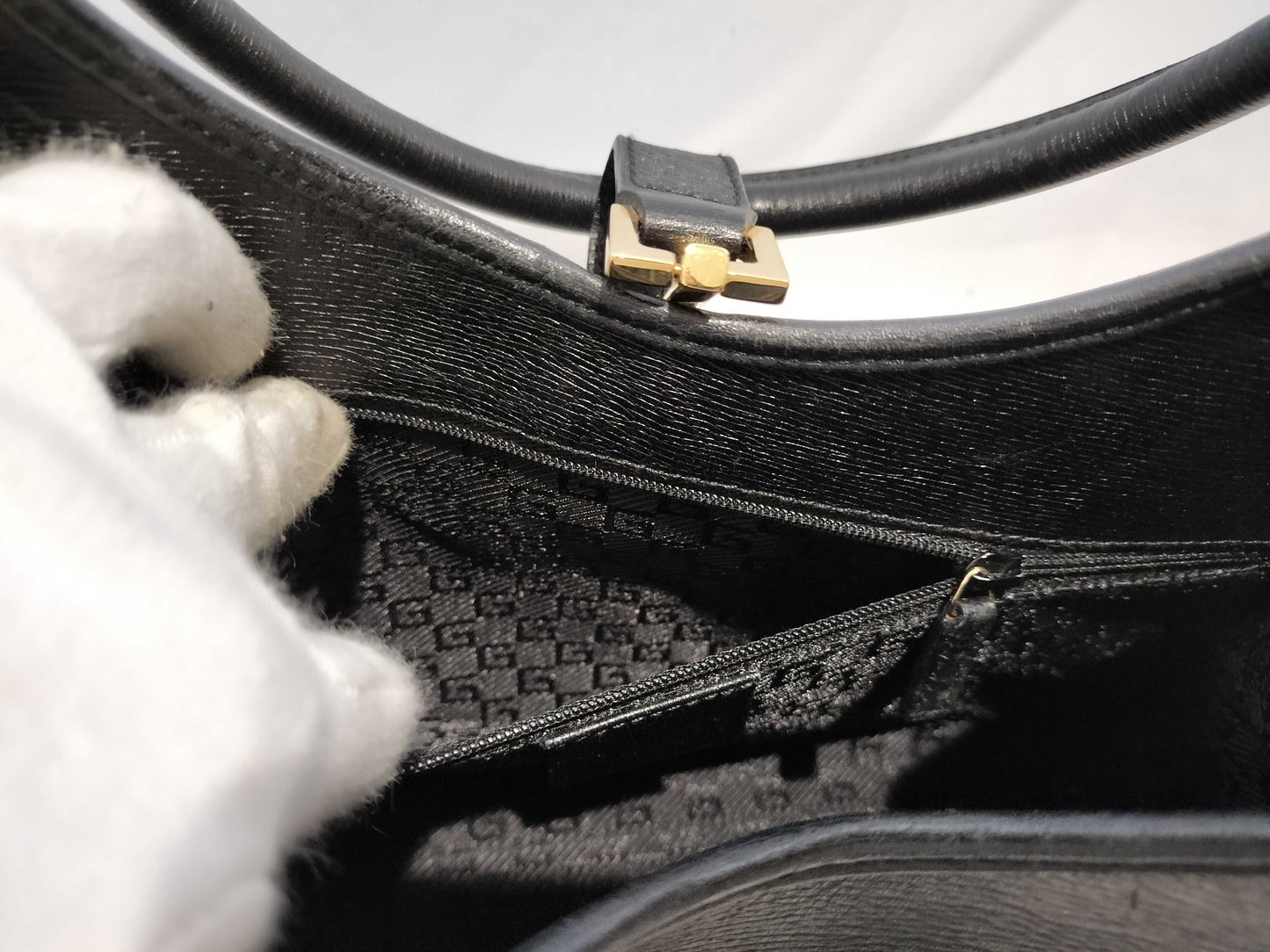 GUCCI Jackie Leather Hand 002 1067 Handbag