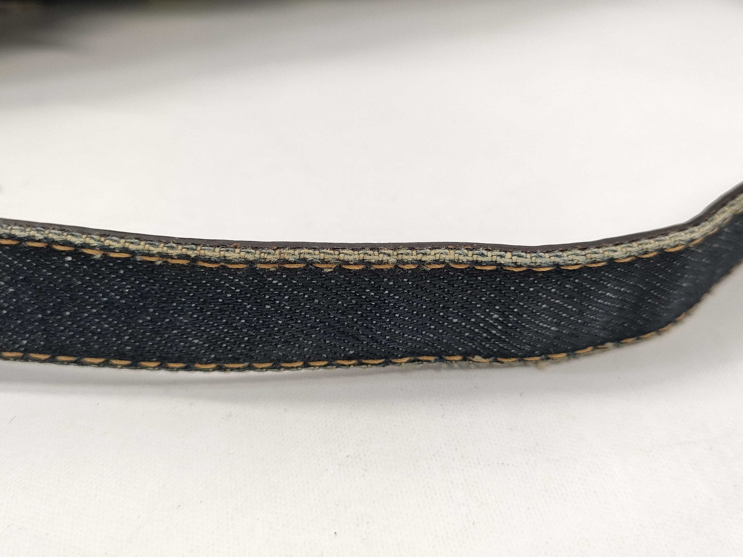 FENDI Mamma Baguette Embroidered Denim Handbag