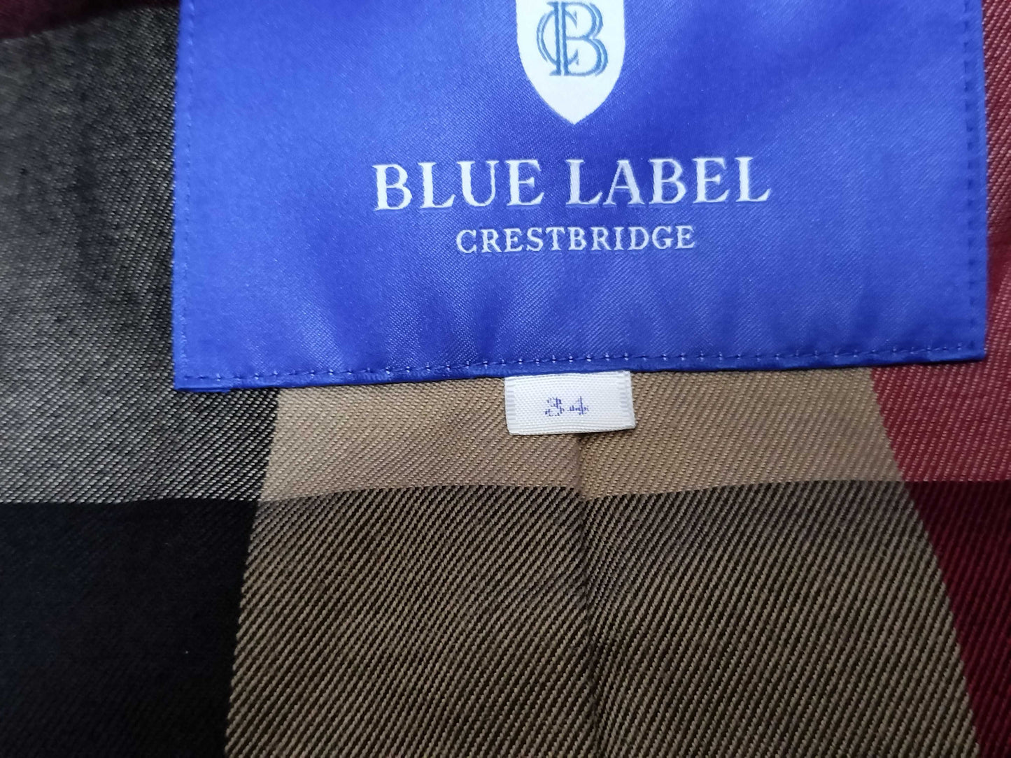 Blue Label Trench Coat Size 34