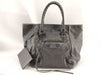 (10460_0217) BALENCIAGA The Sunday Leather Grey 228750 Tote Bag