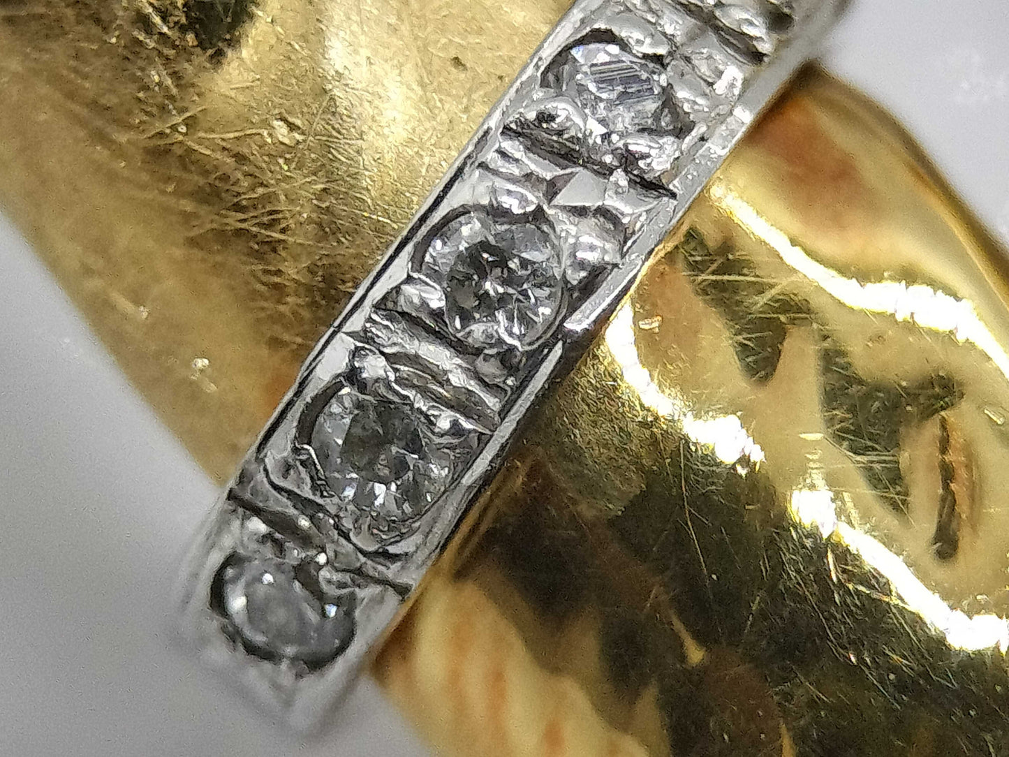 D0.08ct K18/Pt900 23.4g Brooch