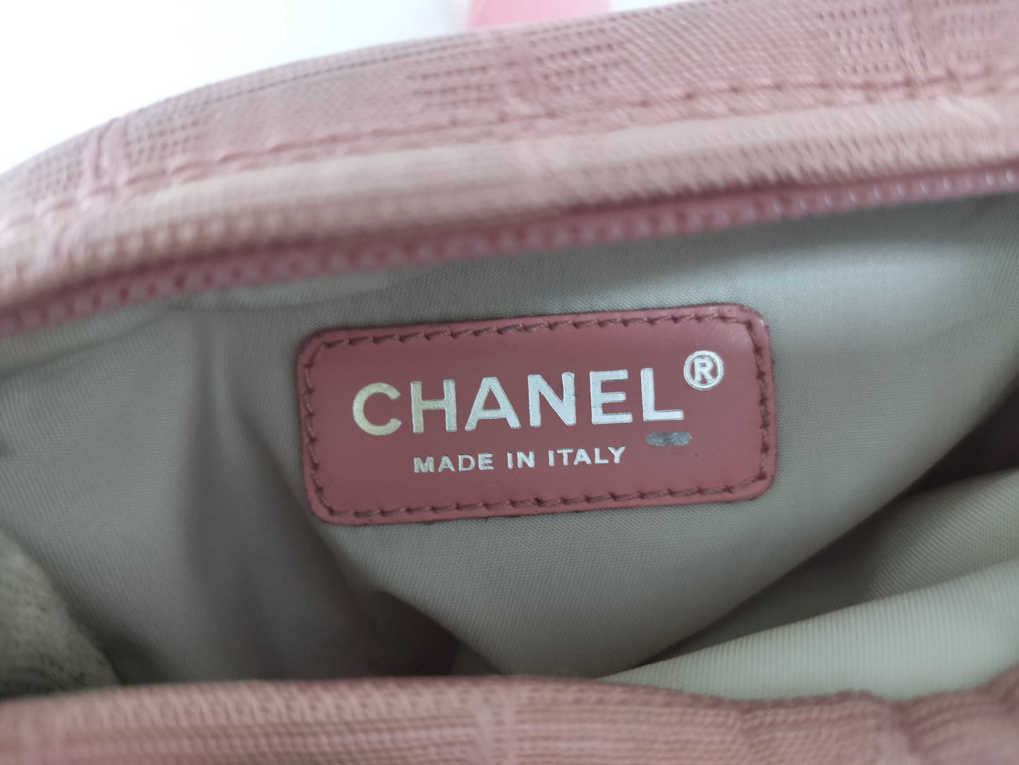 CHANEL New Travel Line Leather x Nylon Shoulder Bag