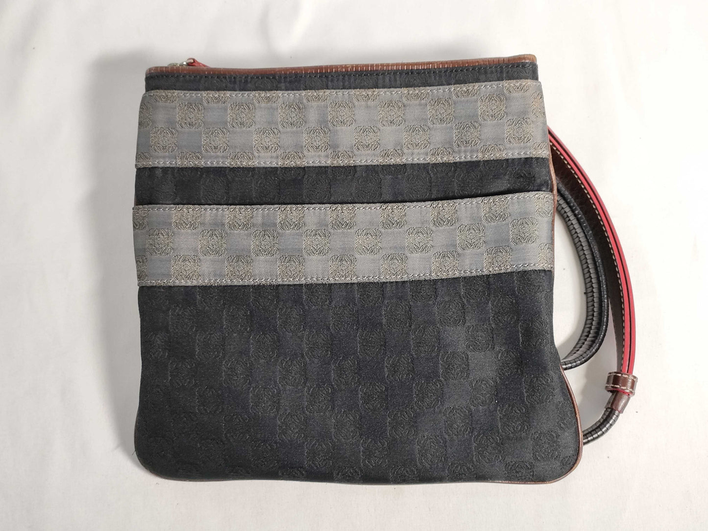 LOEWE Anagram Canvas Shoulder Bag
