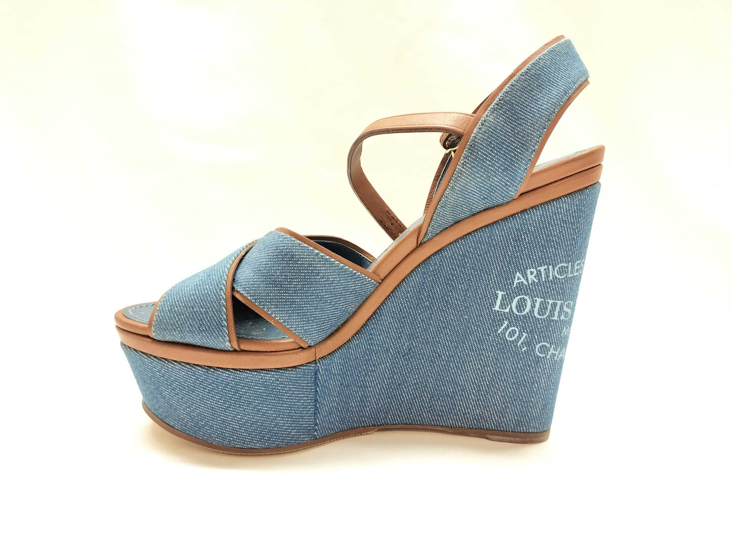 LOUIS VUITTON denim sandals sandals