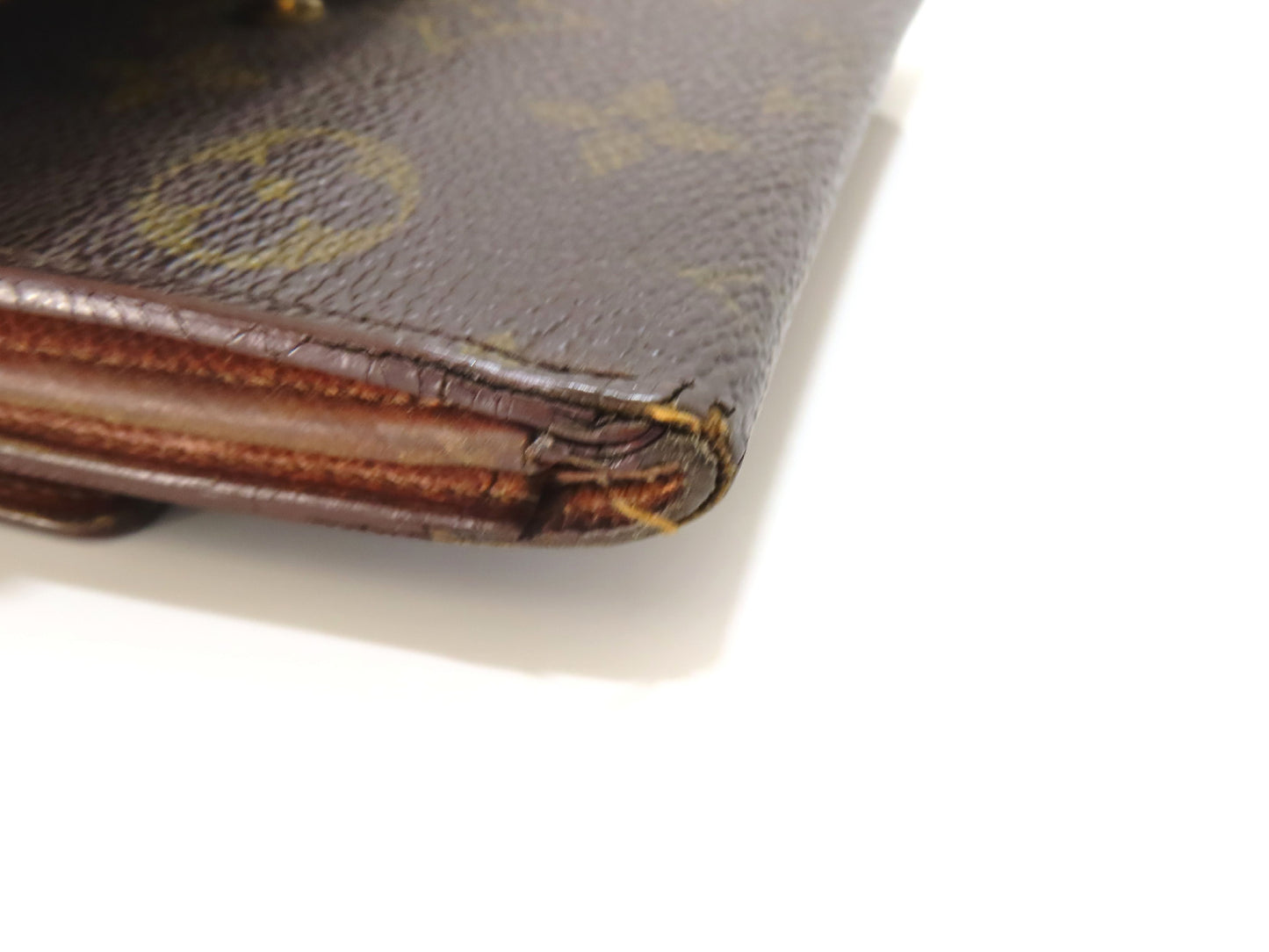 LOUIS VUITTON Monogram Double Hook Coin Purse