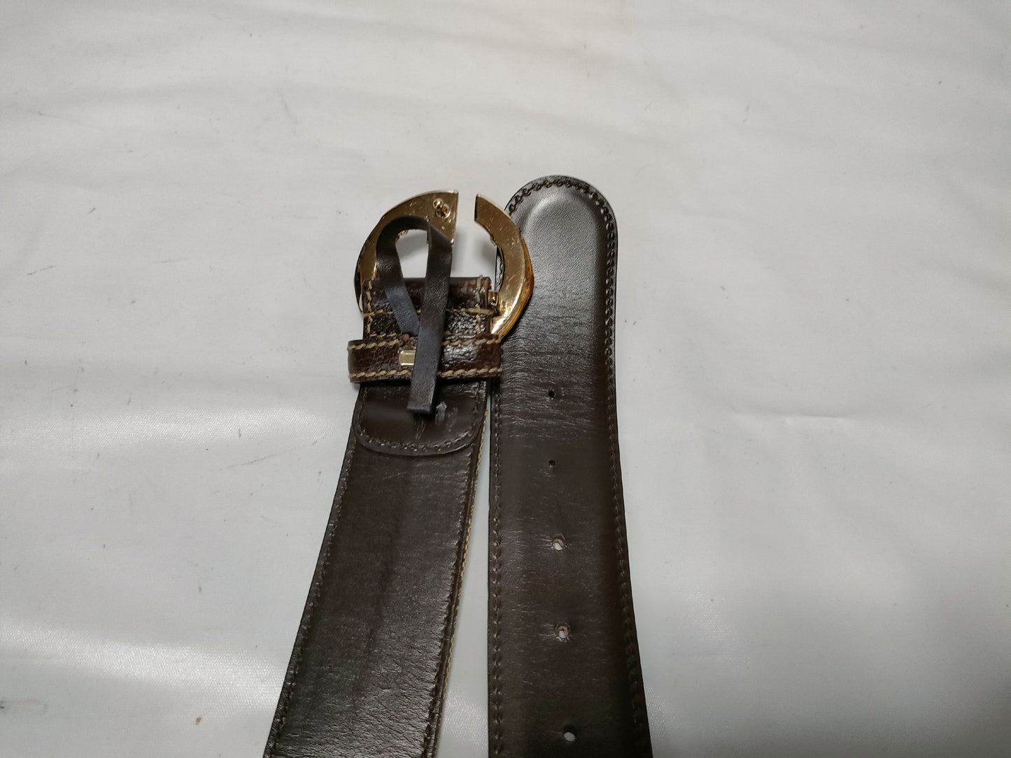 GUCCI 138456 1476 85 34/Belt/Jacquard x Leather Belt