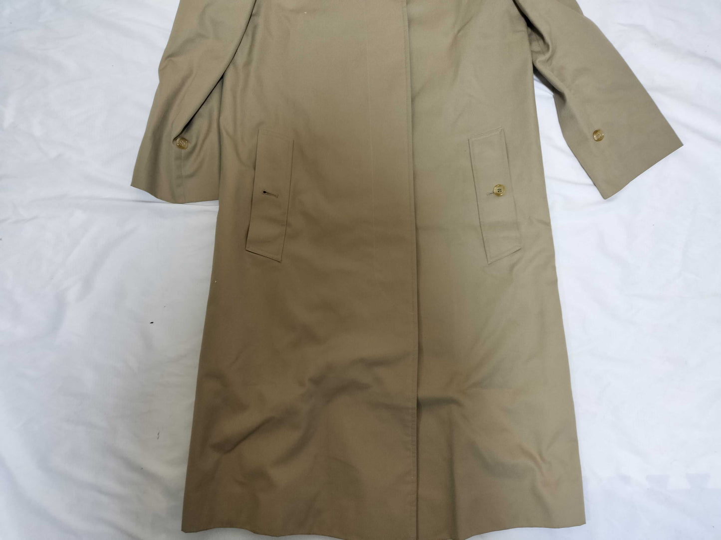 BURBERRY / Made in England / Stand Collar / Balmacaan Coat / Beige Coat