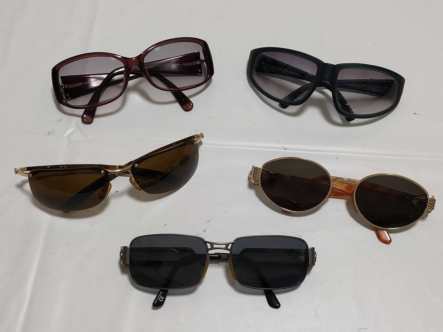 VERSACE Calvin Klein*2 Iceberg etc. Total of 5 sunglasses and glasses
