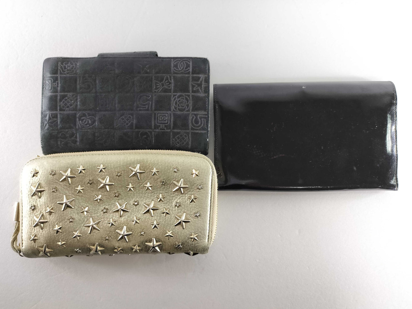 CHANEL Jimmy Choo * Celine Wallet 3-Piece Wallet