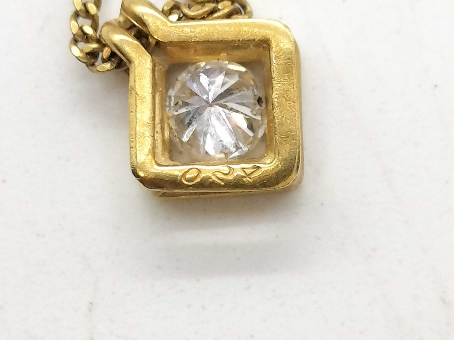 D0.24ct K18 3.1g Necklace