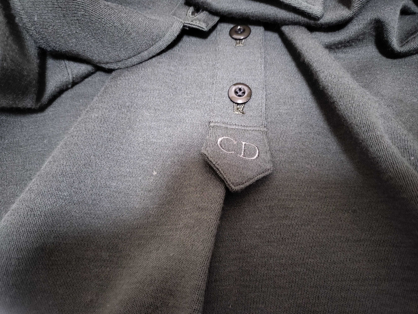 Dior Vintage/CD Logo/Wool Long Sleeve Dress