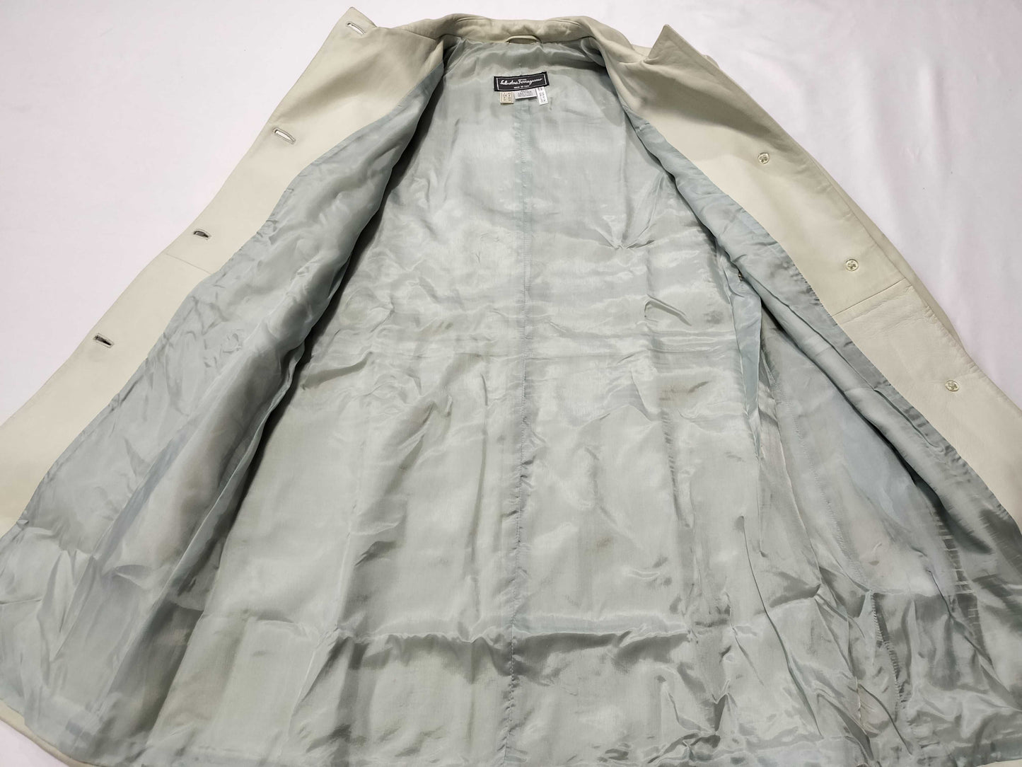 Salvatore Ferragamo Leather Coat Coat