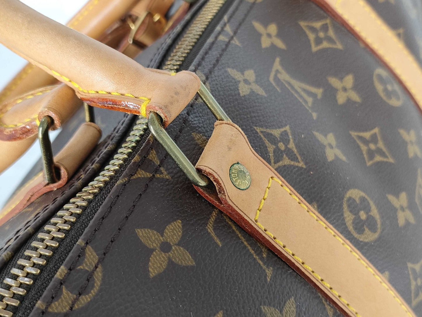 LOUIS VUITTON Monogram M41424 Keepall 55 Bandouliere Boston Bag
