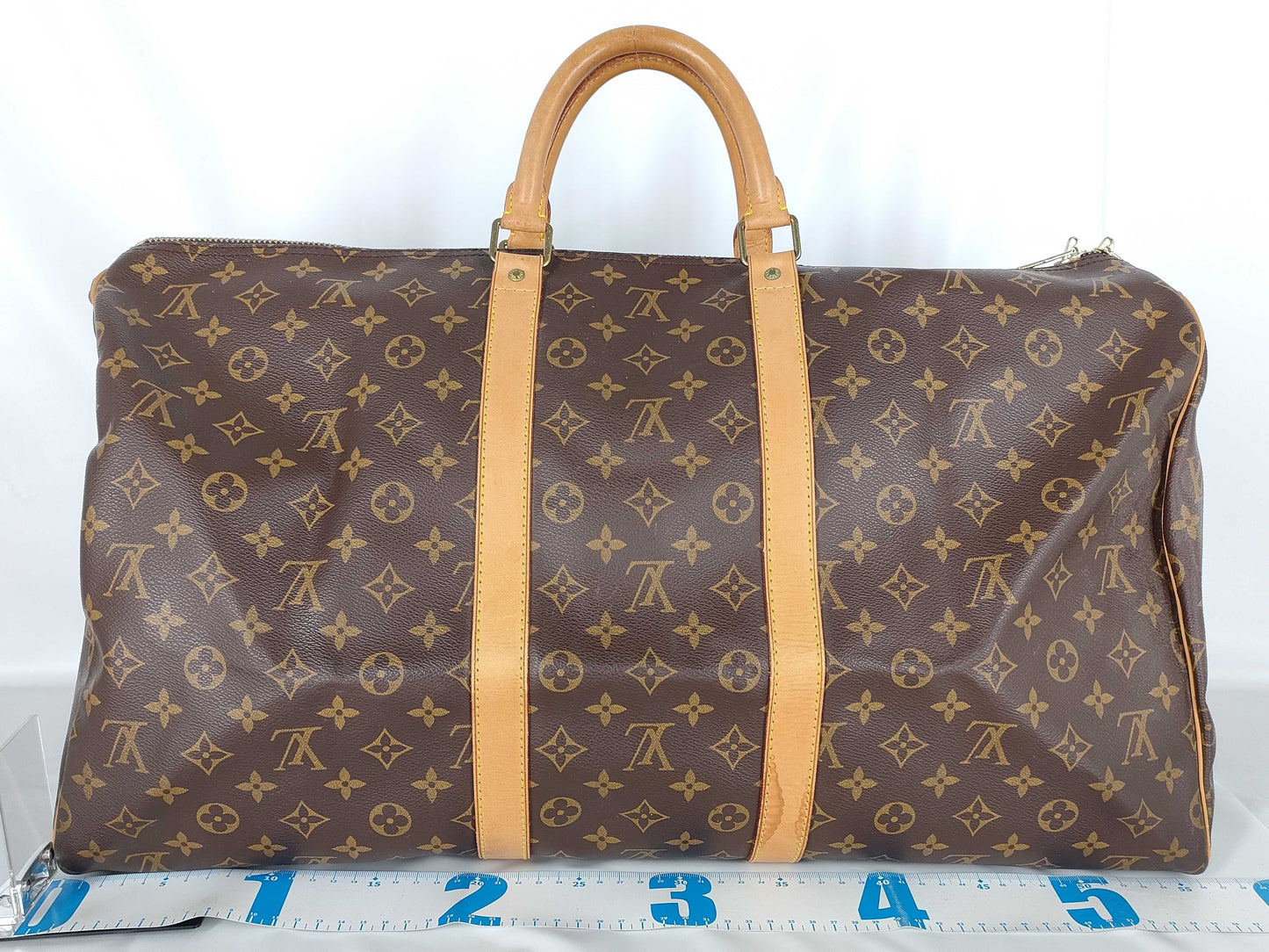 LOUIS VUITTON Monogram M41424 Keepall 55 Bandouliere Boston Bag
