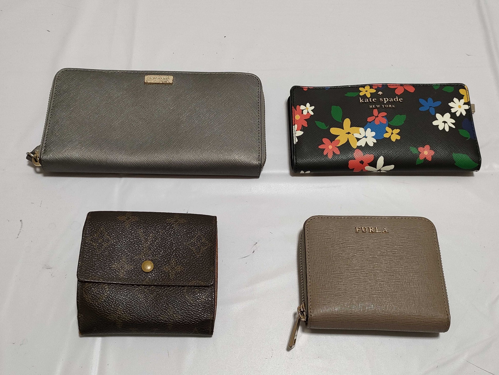 LOUIS VUITTON Monogram Double Hook/Kate Spade/FURLA Wallet Set