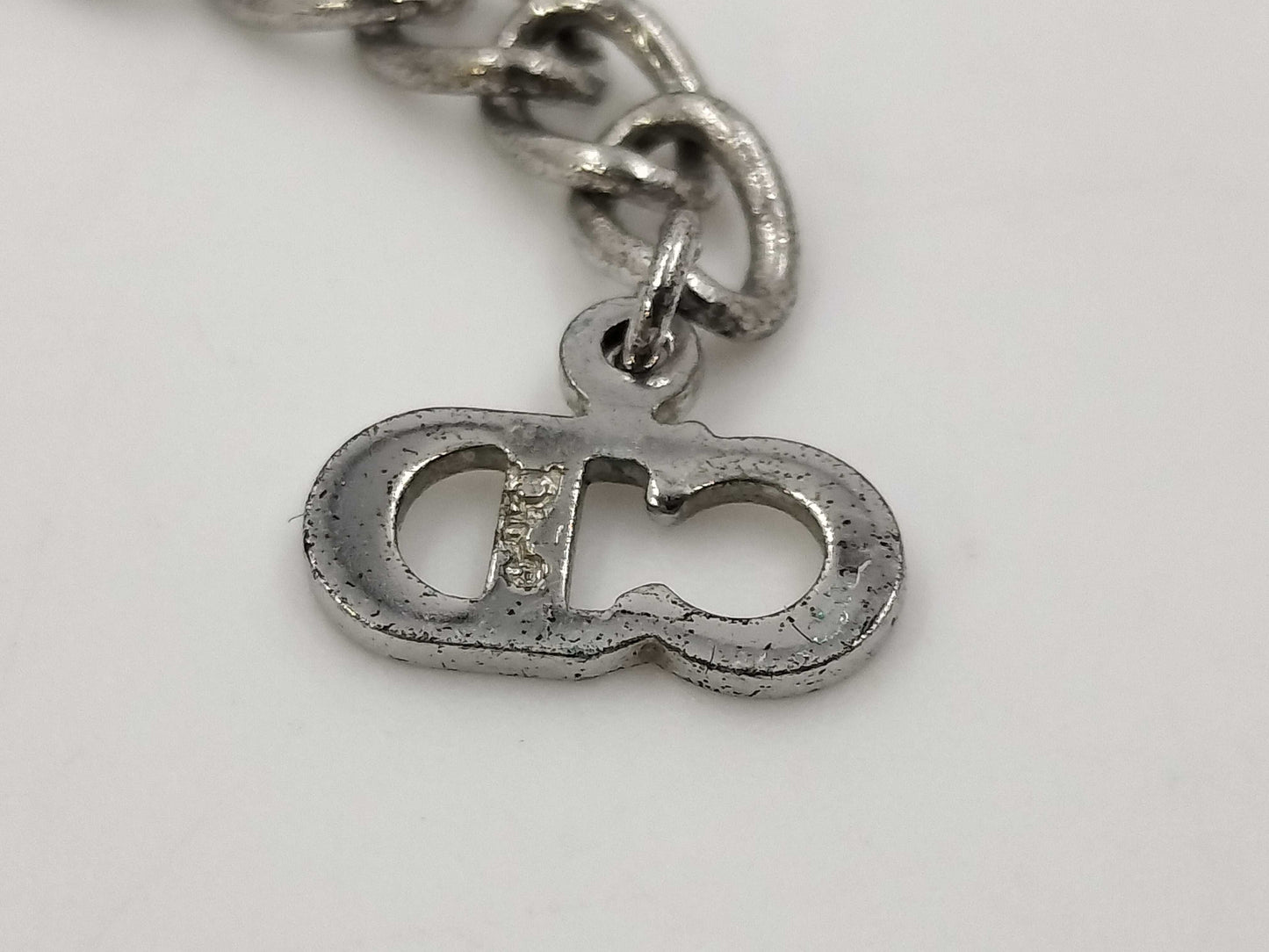 (10461_0326) Dior Logo Necklace Black Necklace