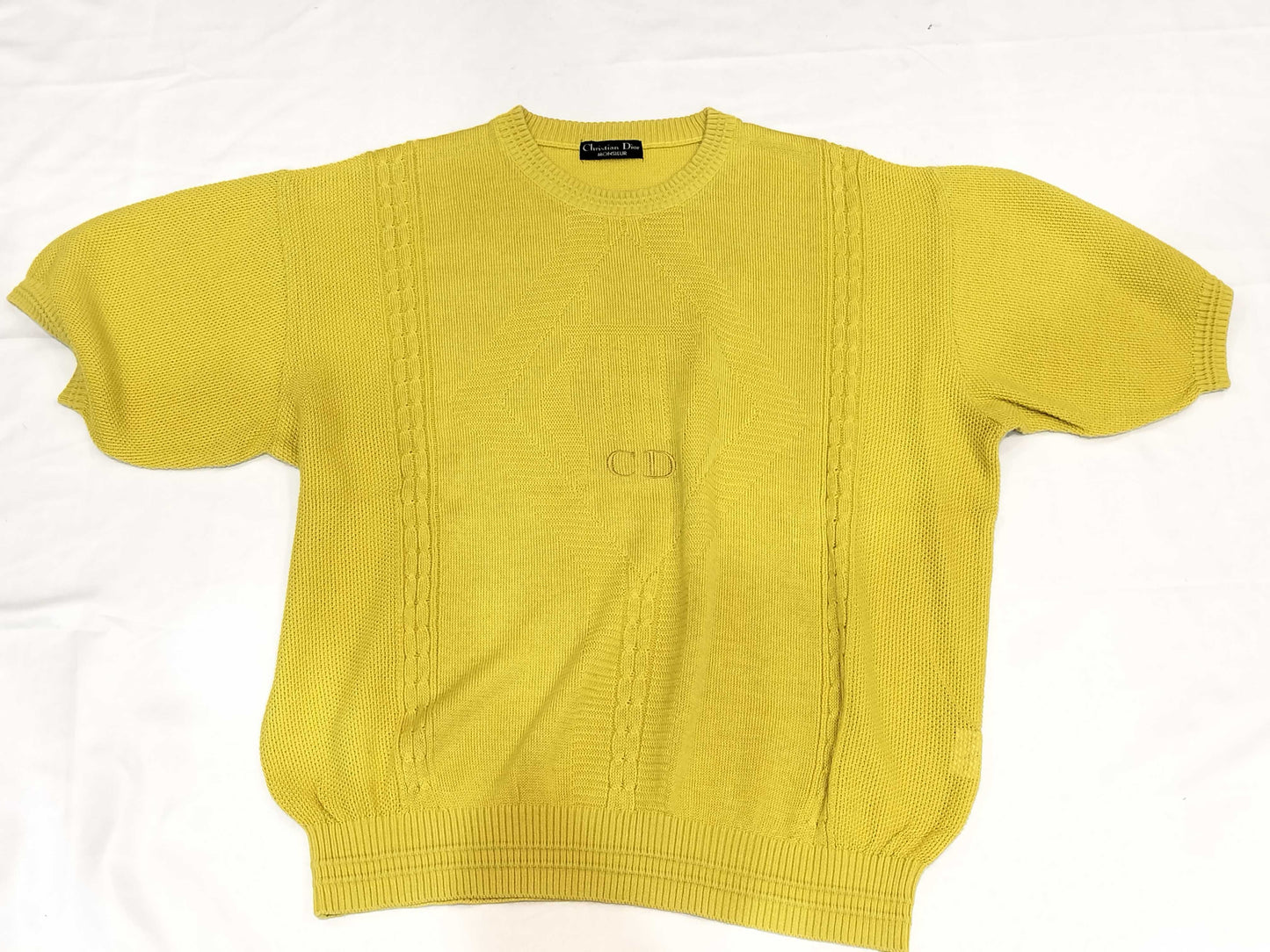 Dior short sleeve knit top