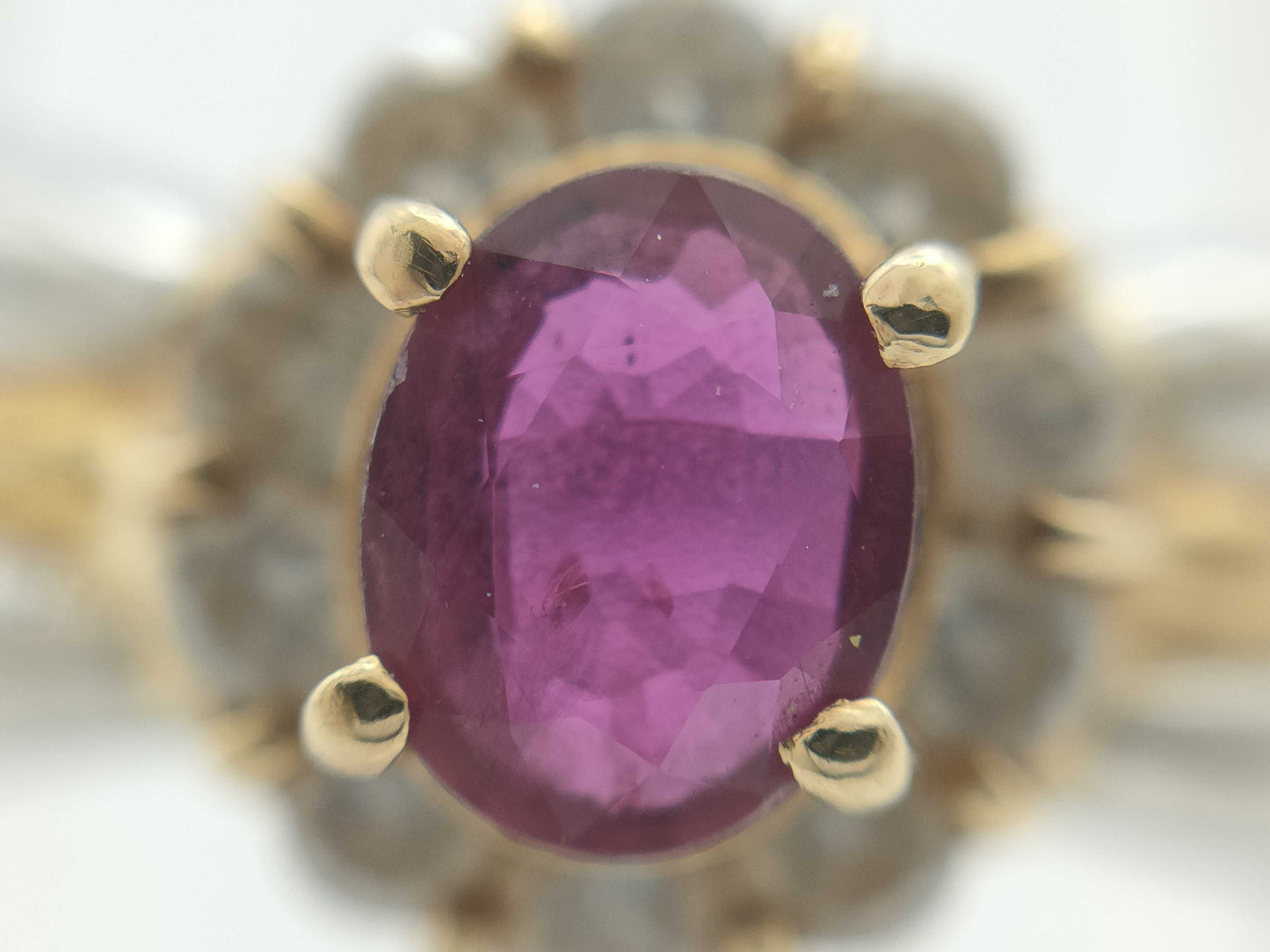 R0.34ct D0.22ct PT900/K18 6.1g Ring