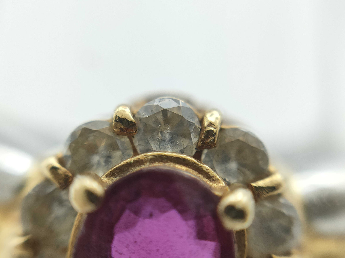 R0.34ct D0.22ct PT900/K18 6.1g Ring