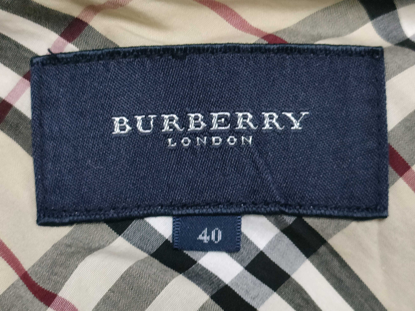 BURBERRY Partial Nova Check Denim Jacket