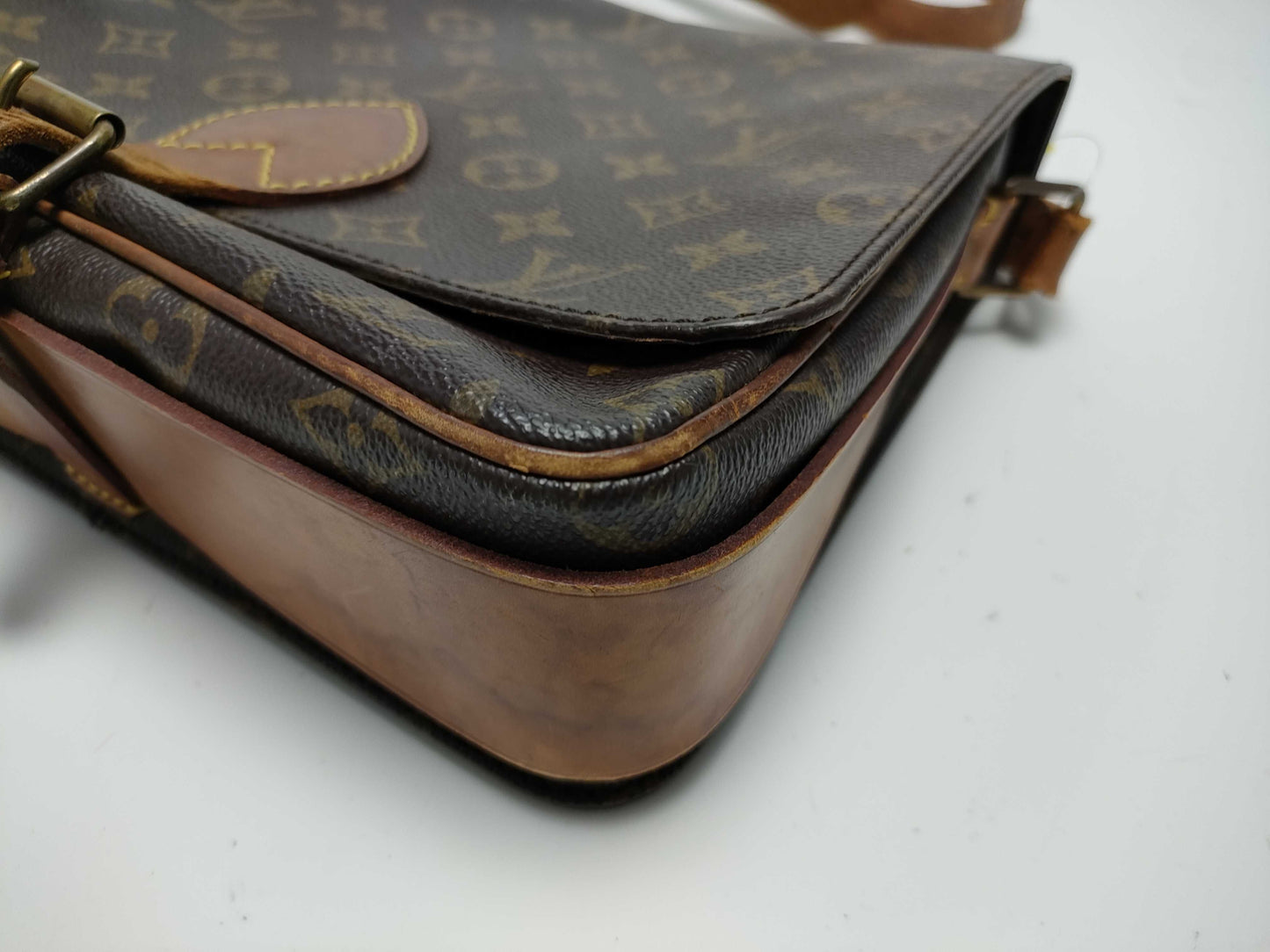 LOUIS VUITTON Monogram Mini Cartouchiere Shoulder Bag