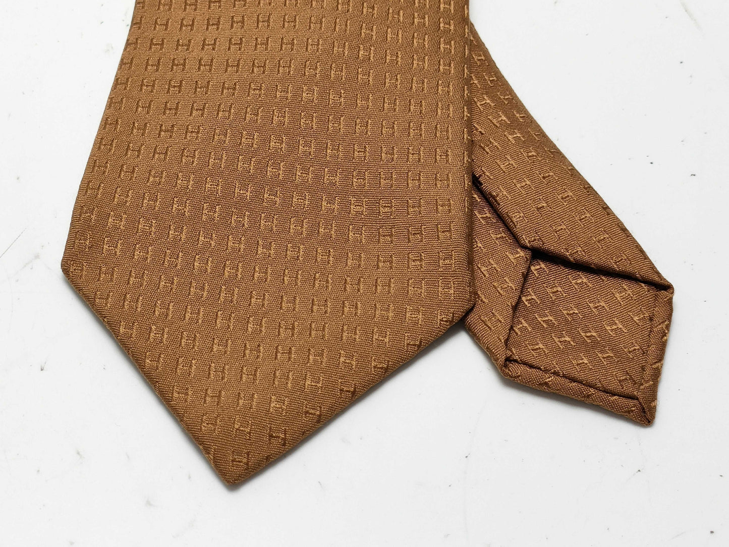HERMES H logo tie