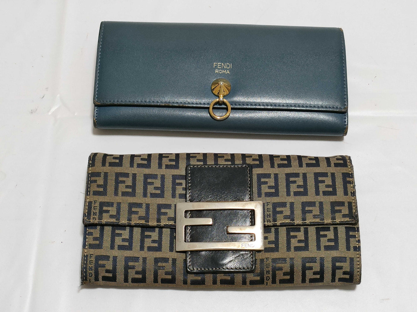 FENDI Zucchino pattern, leather wallets