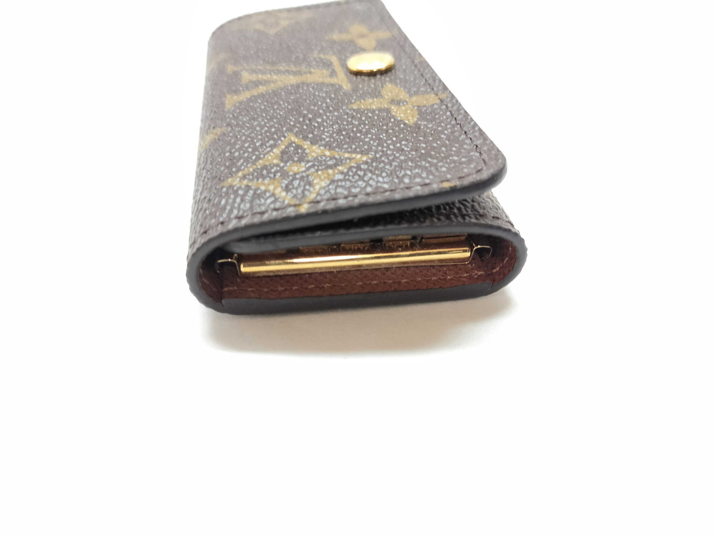 LOUIS VUITTON Monogram Key Case, 4-Ring, Personalized Key Case/Key Holder