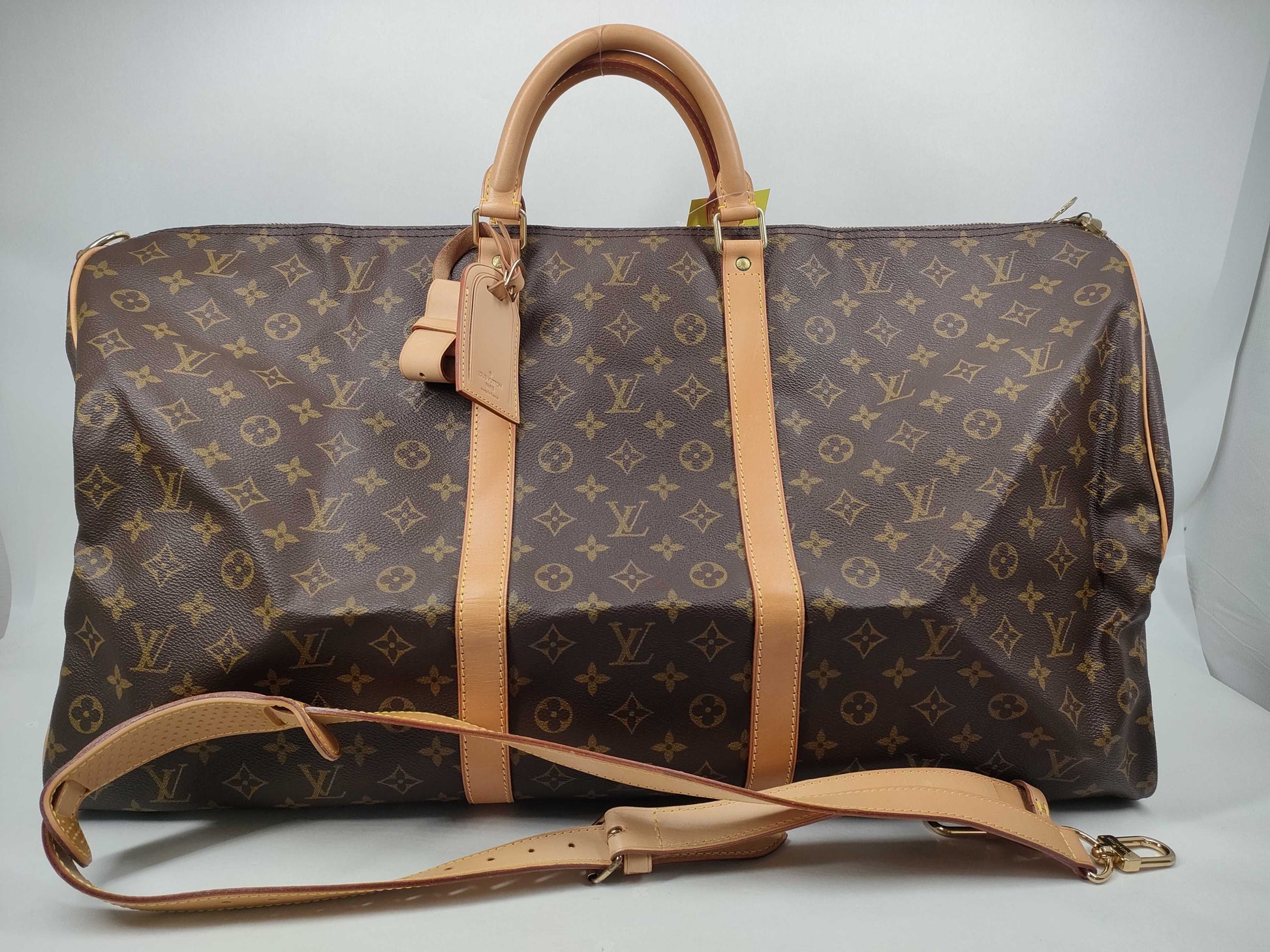 LOUIS VUITTON Monogram M41414 Keepall Bandouliere 55 Boston Bag
