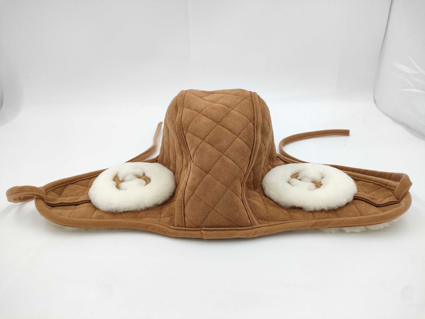 (10462_0124) CHANEL Mouton Material Hat Coco Mark Other Apparel