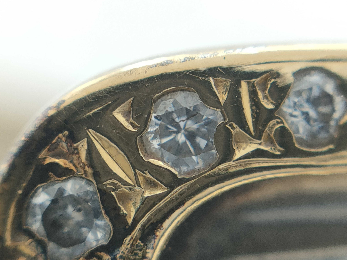 D0.15ct K18/Pt900 5.8g Ring